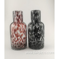 Leopard spotted flower glass leopard handmade glass vase